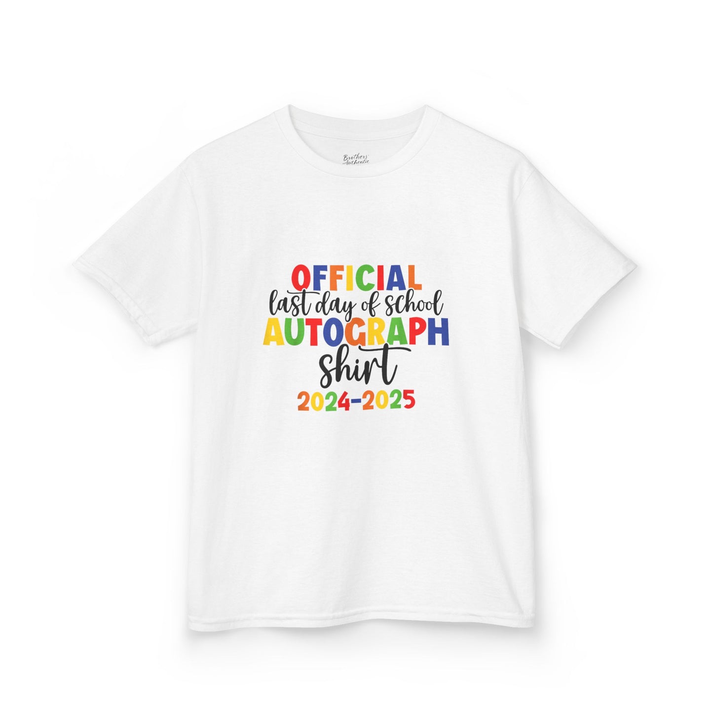 Kids Last Day of School Autograph Tee 2024-2025