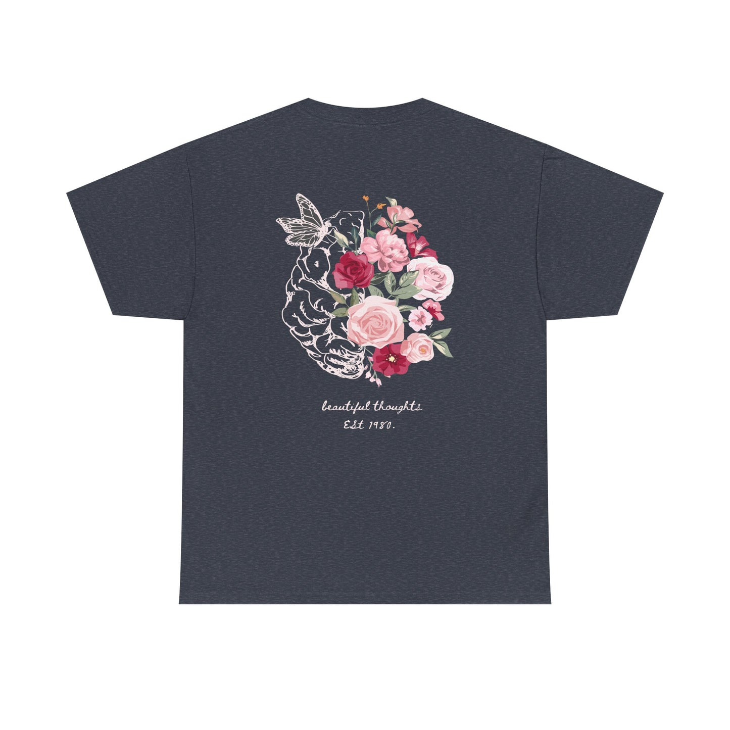 Floral Unisex Heavy Cotton Tee - Vintage