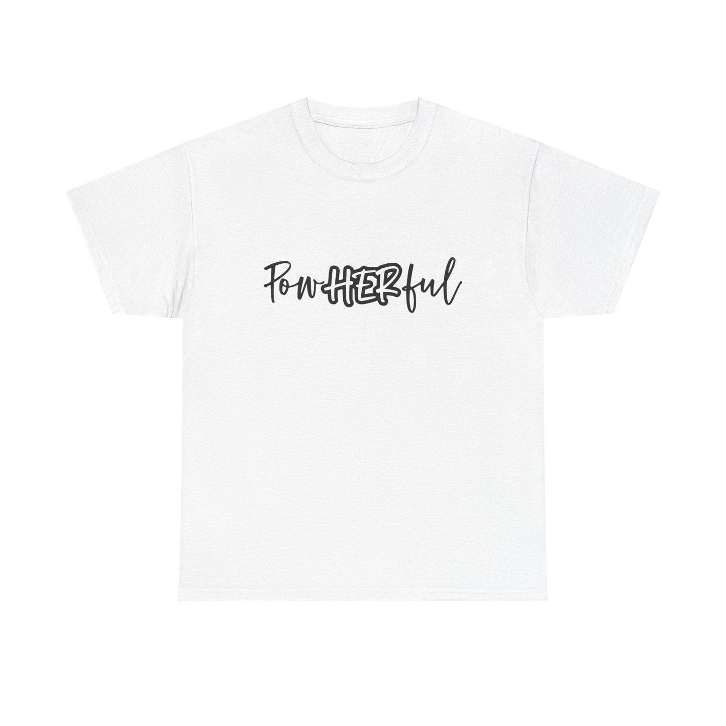 Empowering Tee - 'Powerful' & 'She Overcame' Inspirational Shirt