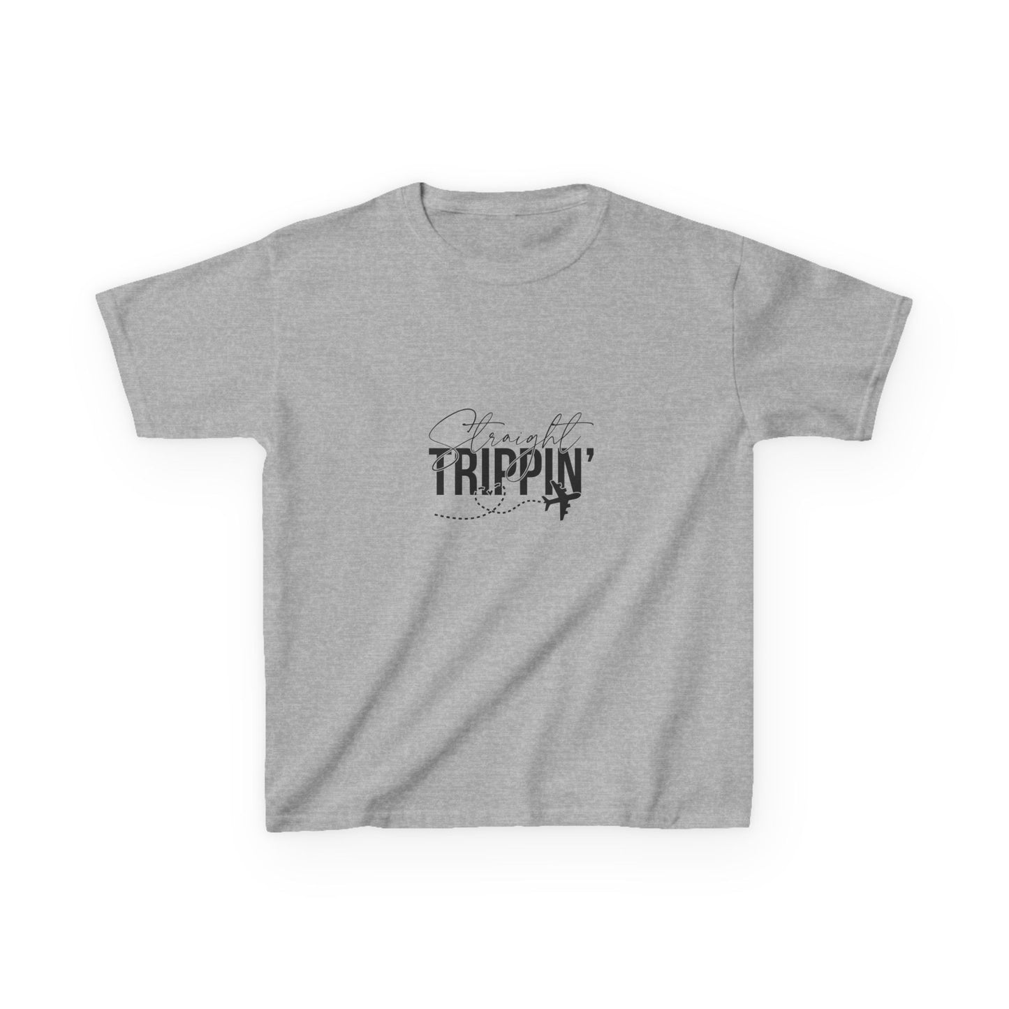 Kids Trippin' Heavy Cotton Tee - Fun & Stylish T-Shirt for Young Adventurers
