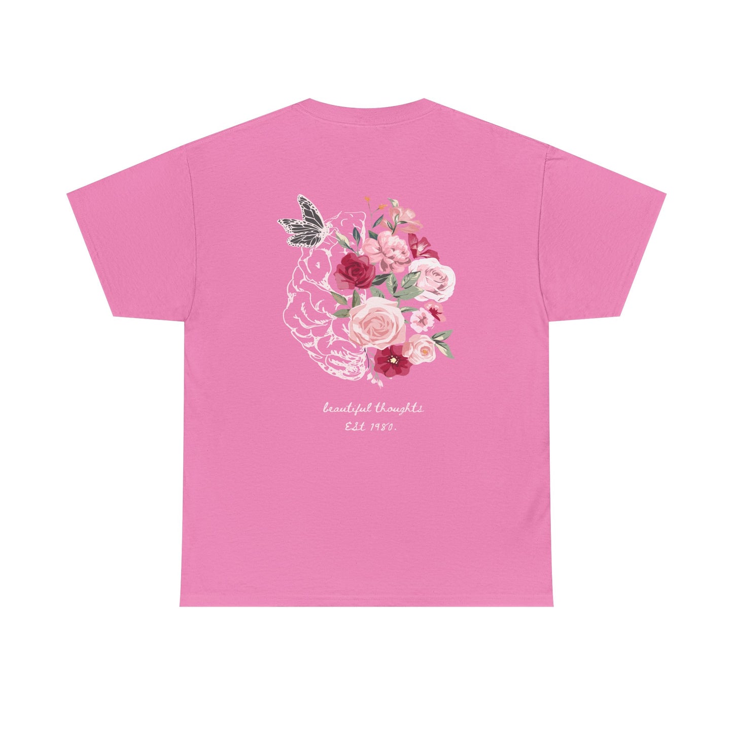 Floral Unisex Heavy Cotton Tee - Vintage