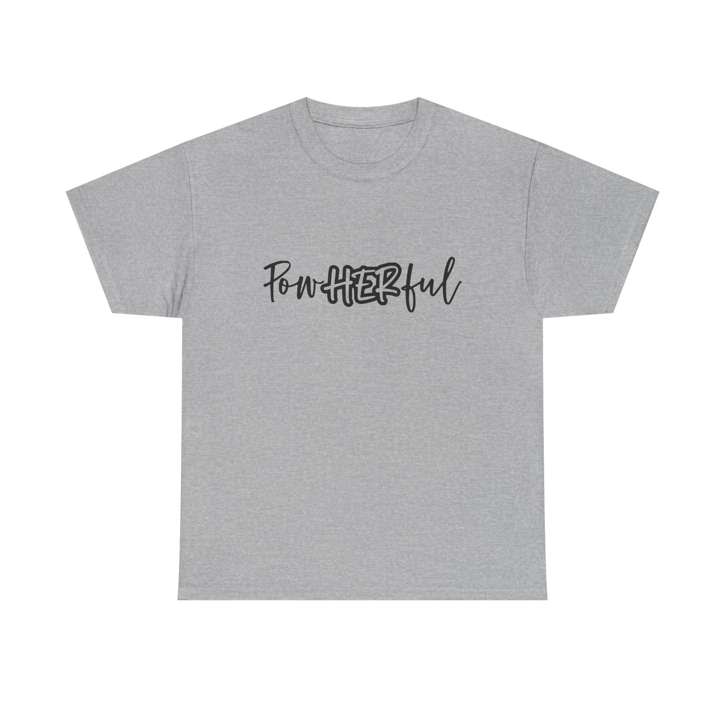 Empowering Tee - 'Powerful' & 'She Overcame' Inspirational Shirt
