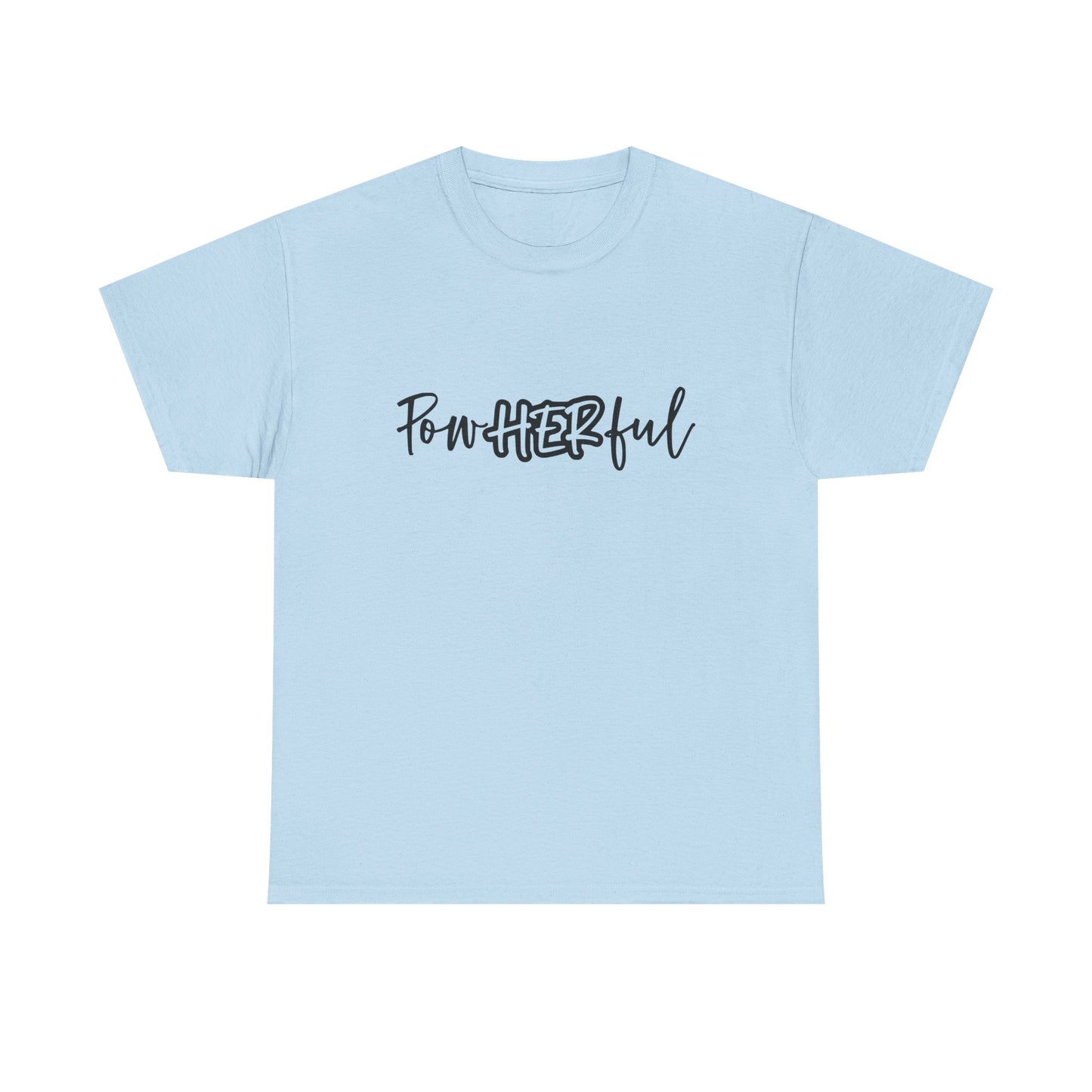 Empowering Tee - 'Powerful' & 'She Overcame' Inspirational Shirt