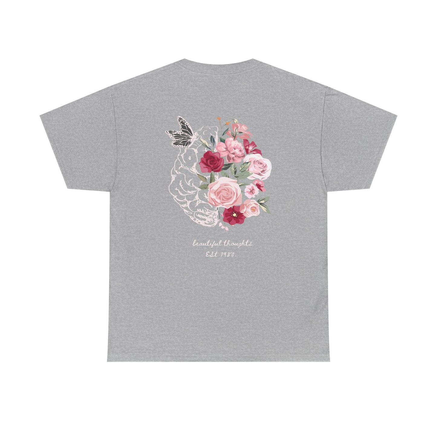 Floral Unisex Heavy Cotton Tee - Vintage