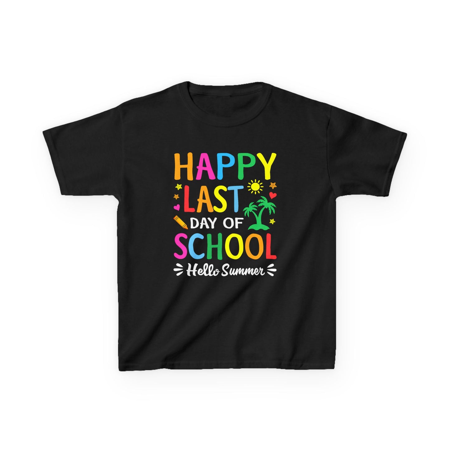Kids Last Day of School Tee - Happy Summer Design