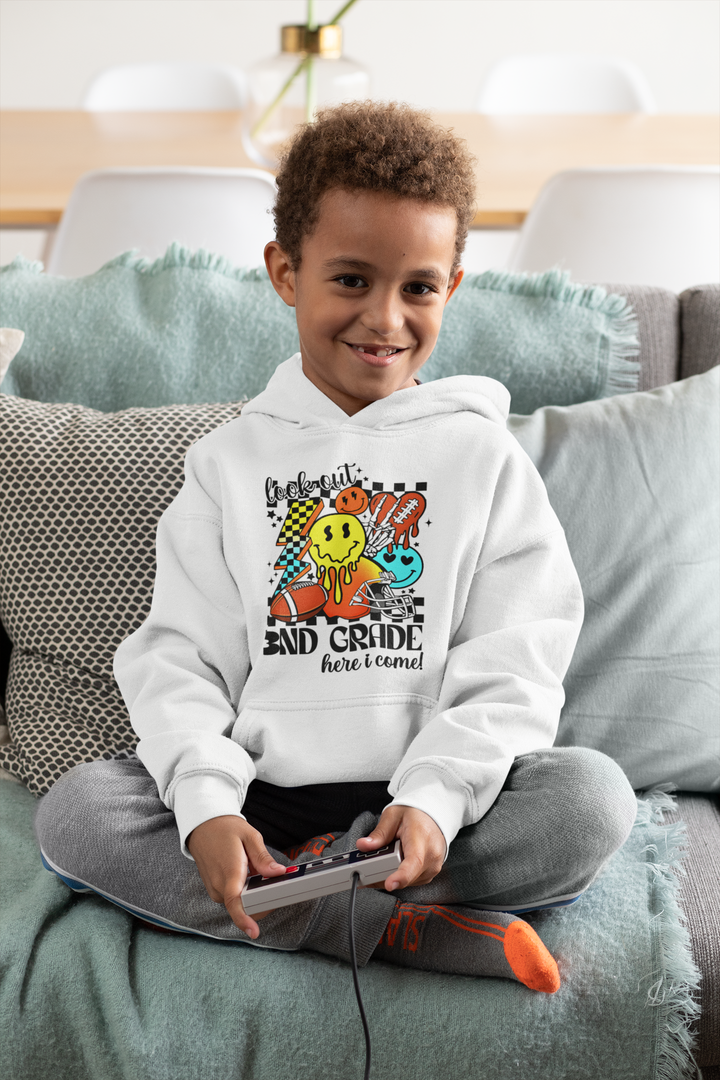 Kids grade and smiley face tee