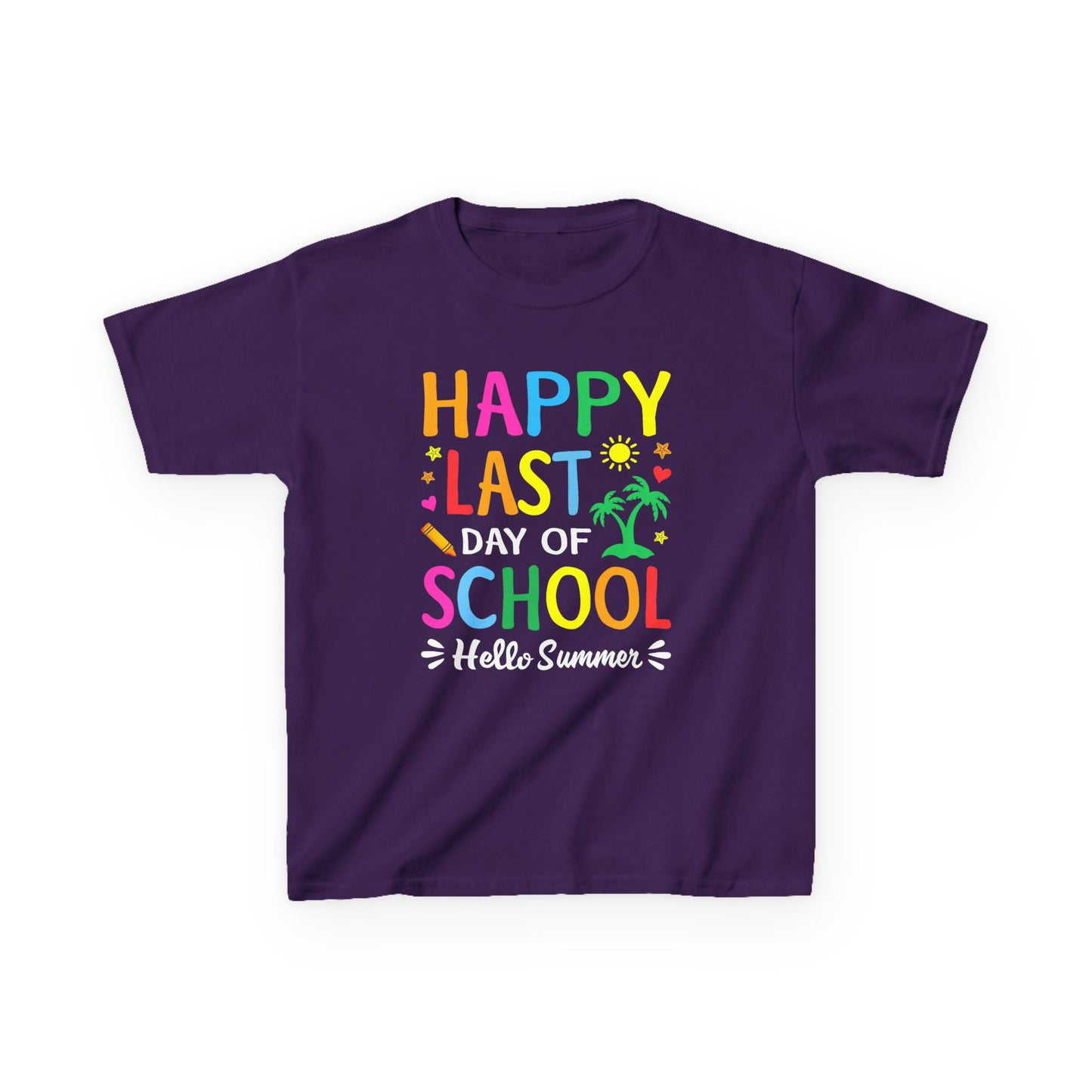 Kids Last Day of School Tee - Happy Summer Design