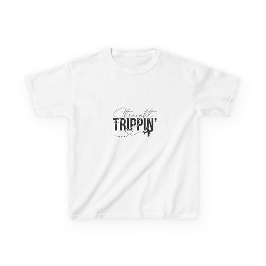 Kids Trippin' Heavy Cotton Tee - Fun & Stylish T-Shirt for Young Adventurers