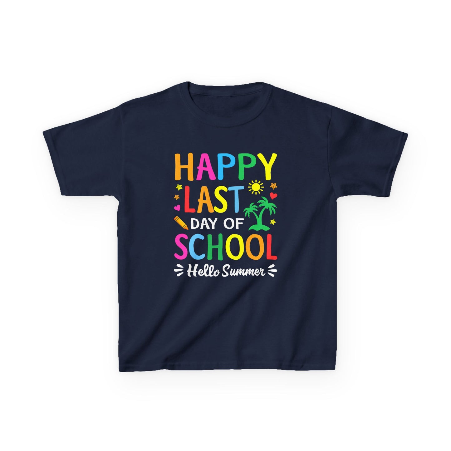Kids Last Day of School Tee - Happy Summer Design