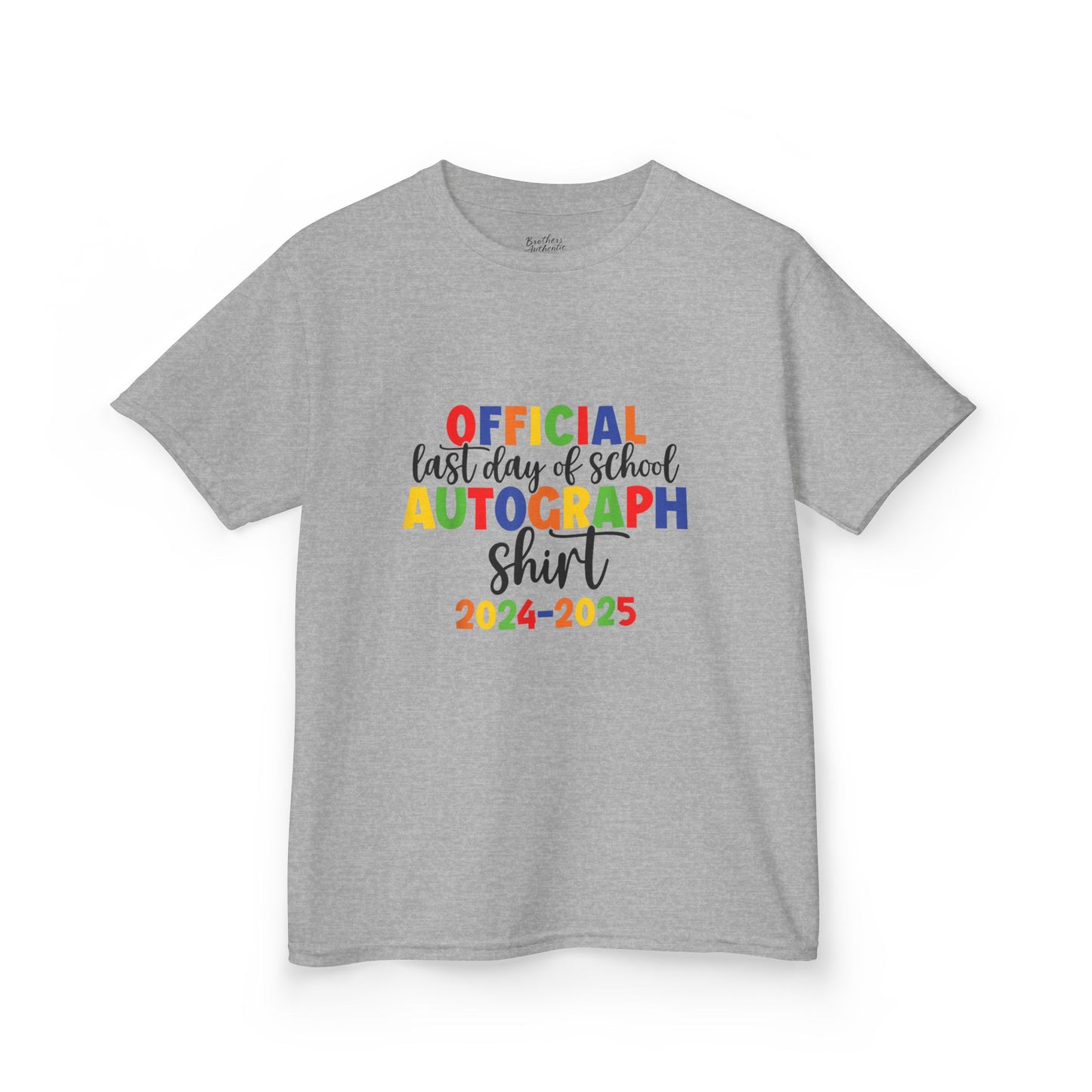 Kids Last Day of School Autograph Tee 2024-2025