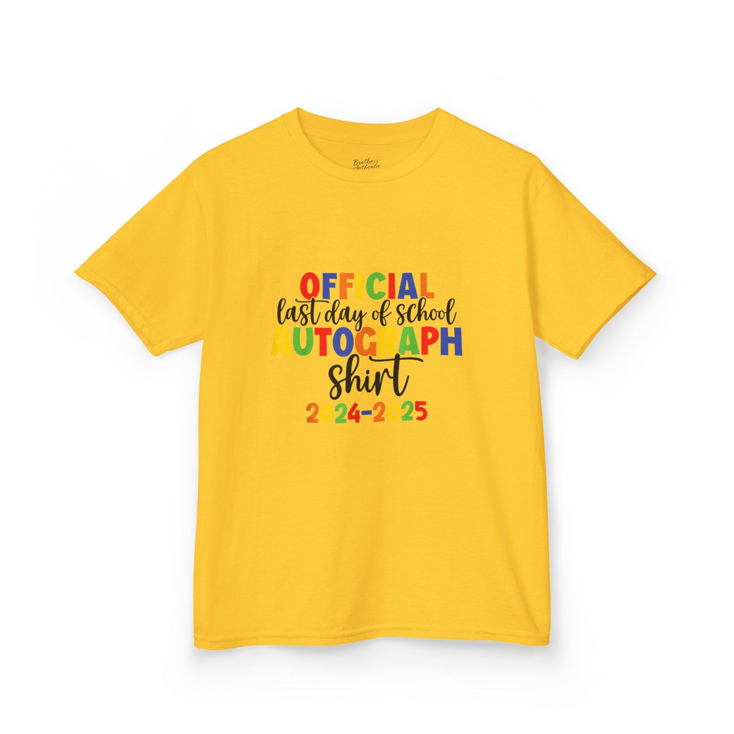 Kids Last Day of School Autograph Tee 2024-2025
